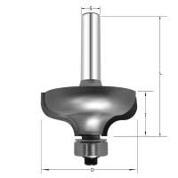 Фреза профильная &quot;Гусёк&quot; R6.35 D=38x16x57 S=8 PROCUT 602.223816