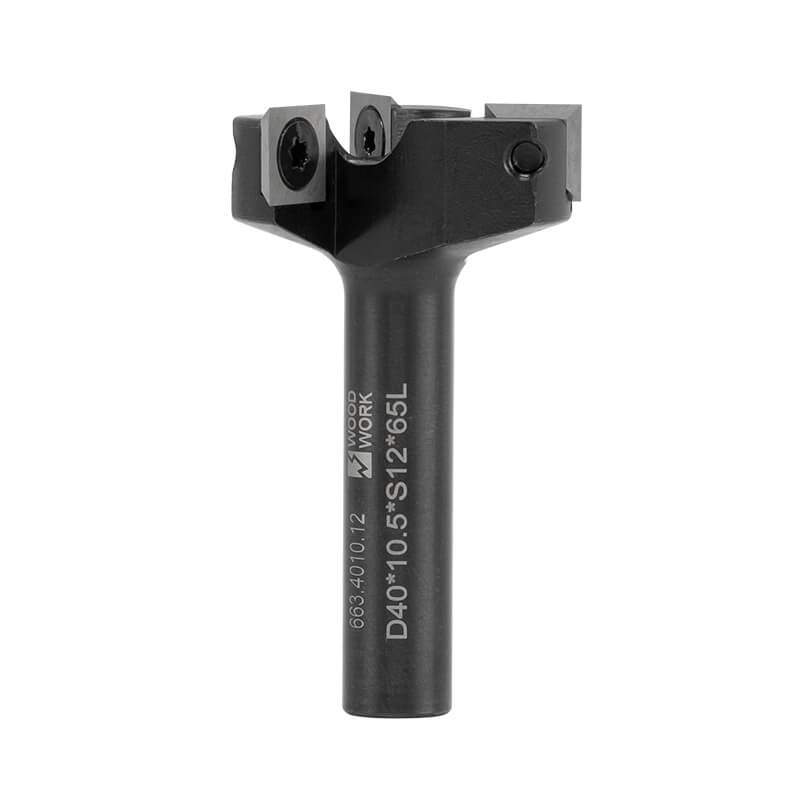 Фреза для выравнивая фуговальная, смен.ножи HM Z3 D=40 I=10.5 L=65 S=12 Woodwork 663.4010.12