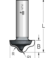 Фреза WPW RRC2703 псевдофиленка волна и галтель R6 D27 B12 хвостовик 6_S,RRC2703
