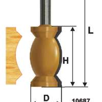 Фреза кром фигурная ф32х57мм хв 12мм Энкор 10687