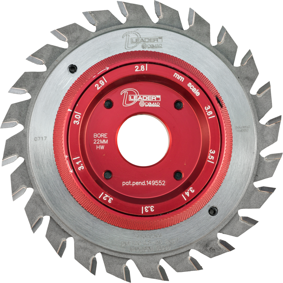 Пила Dimar 95620303 подрезная DLEADER D120x20x2,8-3,6 Z24 регулировка не снимая со станка