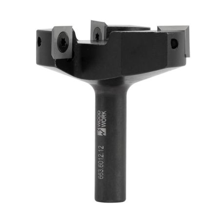 Фреза для выравнивая фуговальная, смен.ножи HM Z3 D=60 I=12 L=65 S=12 Woodwork 663.6012.12 (L1-65 мм, L2-10.5 мм, D1-60 мм, D2-12 мм)