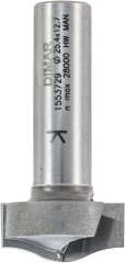 Фреза Dimar 1553729 антиперелив врезная волна D25,4x12,7 L54, хвостовик 12