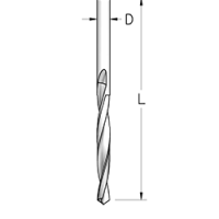 Сверло WPW DRS0480 4,8мм плавная спираль для древесины L86 HSS Din 388 шлифованное