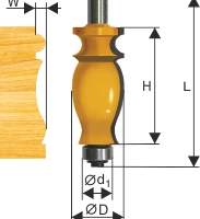 Фреза кромочная фигурная ф25,4х41мм хв 12мм Энкор 10578