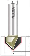 Фреза пазовая c углом 90гр. S=12 D=31,7x16 ARDEN 200265