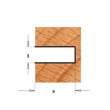 Фреза концевая CMT-contractor  пазовая Z3 с державкой (подш. и гайка) S=8 D=47,6x4 K922-340A (L1- мм, L2-4 мм, D1-40 мм, D2-8 мм)