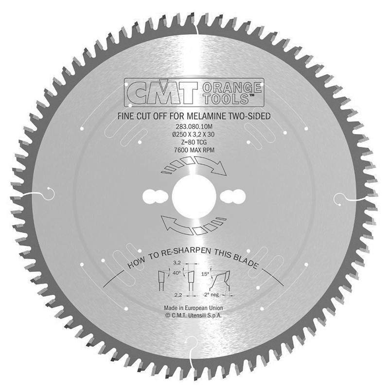 Диск пильный 350x30x3,5/2,5 5º 40° Hi ATB Z=108 CMT 283.108.14M