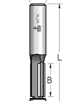 Фреза WPW F341272 D12,7 B25 Z3 обгонная чистовая нижний подшипник хвостовик 12