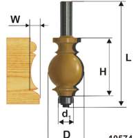 Фреза кромочная фигурная ф25,4х35мм хв 12мм Энкор 10574