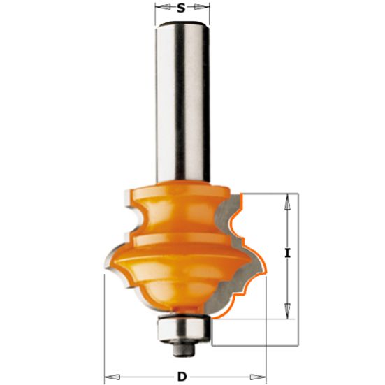 СМТ Фреза мультипрофильная (A) (нижн. подш.) S=12,7 D=55x47 856.802.11 (L1- мм, L2-47 мм, D1-55.6 мм, D2-12.7 мм)