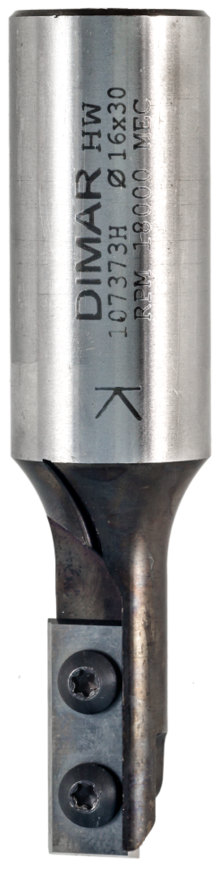 Фреза Dimar 107373H пазовая врезная сменные ножи D16x30 L105 Z1+1 хвостовик 25x55