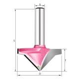 Фреза V образная 45гр. для гипсокартона D=35x17 S=8 PROCUT 190522-5P