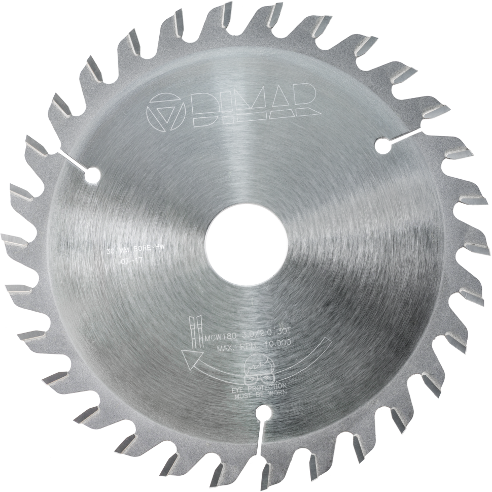 Пила Dimar 90102306 продольно D180x30x3 Z30 для продольного пиления