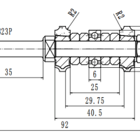 Фреза двойной радиус (поворотные сменные лезвия) D=23xR2x92 S=8 617823P