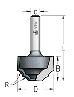 Фреза WPW RR42542 псевдофиленка два радиуса R4,5 D25,4 B16 хвостовик 12