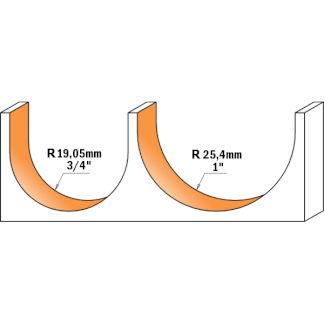 СМТ Фреза пазовая галтельная D=50,8 I=31,75 S=12 L=69,8  914.990.11 914.990.11 (L1-69.8 мм, L2-31.75 мм, D1-50.8 мм, D2-12 мм)