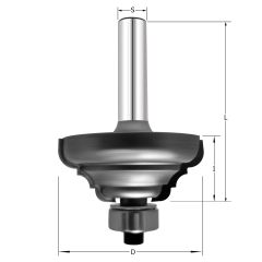 Фреза профильная DF3 D=38.1x16x57.5 S=8 PROCUT 602.293816