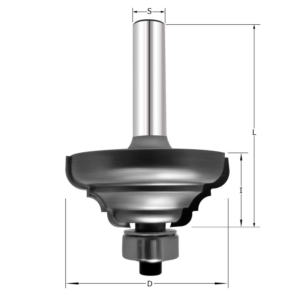 Фреза профильная DF3 D=38.1x16x57.5 S=8 PROCUT 602.293816