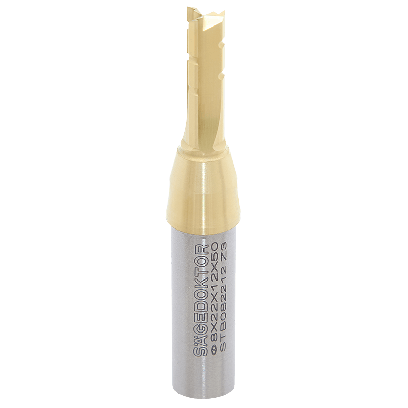 Фреза концевая прямая стружколом нестинг SAGEDOKTOR D8 L22 S12 SL50 Z=3 HW STB082212 Z3