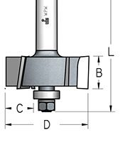 Фреза WPW E4S3502 четверть 6,5-12,7 мм для твердых материалов Z4 D35 B24 хвостовик 12