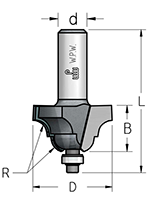 Фреза WP HRS0605 римский профиль со ступенькой D35 B19 подшипник хвостовик 8