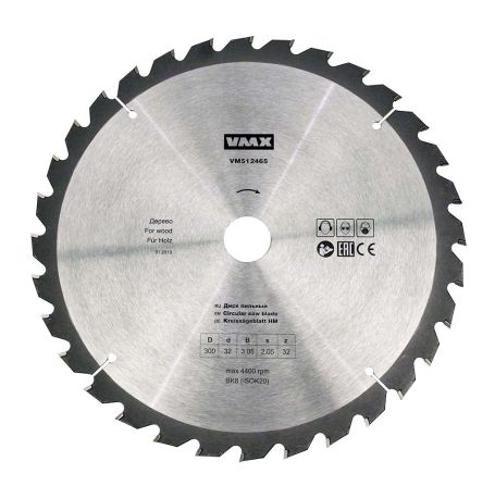 Диск пильный ф300х32 z32    дерево Энкор 512465