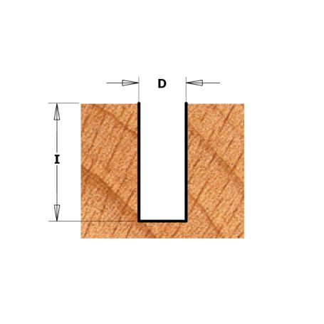 Фреза концевая CMT-contractor пазовая Z2+1 S=8x50 D=8x40x90 RH K174-082 (L1-90 мм, L2-40 мм, D1-8 мм, D2-8 мм)