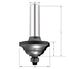 Фреза профильная "S образное скругление" D=35x16x69.5 S=12 PROCUT 602.353816