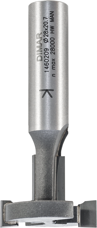 Фреза Dimar 1460209 Т паз европанель D28x20,7x8 L66 Z хвостовик 12