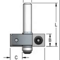 Фреза WPW EM42222 четверть 22 мм сменные ножи D57 B12 Z4 хвостовик 12