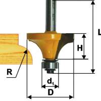 Фреза кромочная калевочная ф22,2х13мм R4,8мм хв 8м Энкор 10540