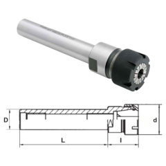 Удлинитель цанги (фрезы) ER20M16-100