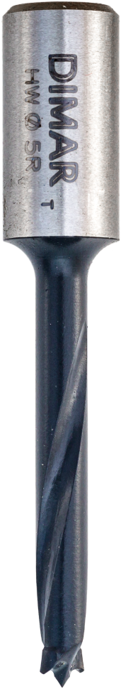 Сверло Dimar 2064137 глухое правое ДВОЙНОЙ РЕСУРС D5x35 L57,5 хвостовик 10x20 присадка