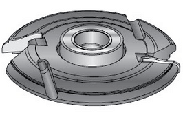 Фреза насадная Dimar 7420471 филенка профиль 3 D156x17x50,5 Z2 сменные ножи посадка 30 (L1- мм, L2-17 мм, D1-156 мм, D2-30 мм)
