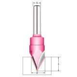 Фреза пазовая с углом 60° Z=3 D=15.8x13.06x65 S=8 PROCUT 223811P