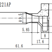 Фреза (Т-образный паз) Z=2 D=30/9.5x17.6x8 (L=60) S=12 PROCUT 501221AP