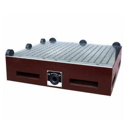 Постоянный магнитный стол  200х400 мм PMQC-2040 для станка, сила прижатия 18 кг/см2, механический (L1- мм, L2- мм, D1- мм, D2- мм)