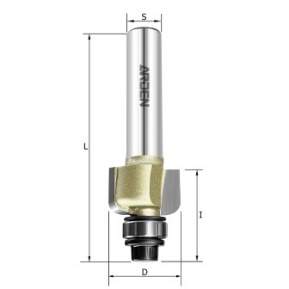 Фреза внешн.радиус "Галтель" (нижн. подш.) Z=2 R=2 D=13.5x9.5 S=8 ARDEN 305809