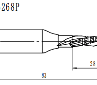 Фреза пазовая компрессионная усиленная &quot;Х2&quot; Z=2 D=6x28x82 S=12 PROCUT MBX4006268P