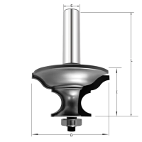Фреза профильная для столешниц 2 D=51.2x27.6x80 S=12 PROCUT D=51x28x80 S=12 PROCUT 722.335128