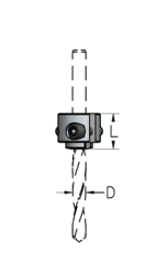 Ограничитель WPW TATM3070 регулируемый для сверел D3÷7 L14