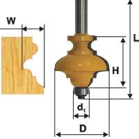 Фреза кромочная фигурная мультипрофиль хв 8мм Энкор 10570