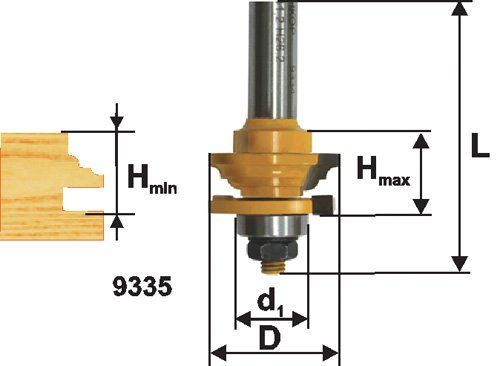 Фреза комб рамочная ф41,3х23,4мм хв 12мм Энкор 9335 (L1- мм, L2- мм, D1- мм, D2- мм)