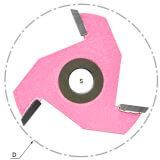 Сменные режущие диски (крепление гайкой) Z=3 D=47.6 i=3 PROCUT 704815P