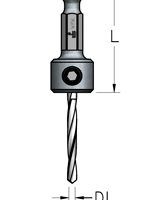 Держатель WPW TDS0560T со сверлом коническим 5,6мм хвостовик HEX1/4 длина L42