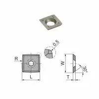 Нож поворотный CTK SC  15.0x15.0x2.5 R95 R05 CTOPP10 CERATIZIT 11827619