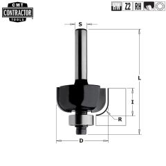 Фреза концевая CMT-contractor внешн.радиус R=9,5 (нижн. подш.) S=8 D=31,7x12,7 K937-317