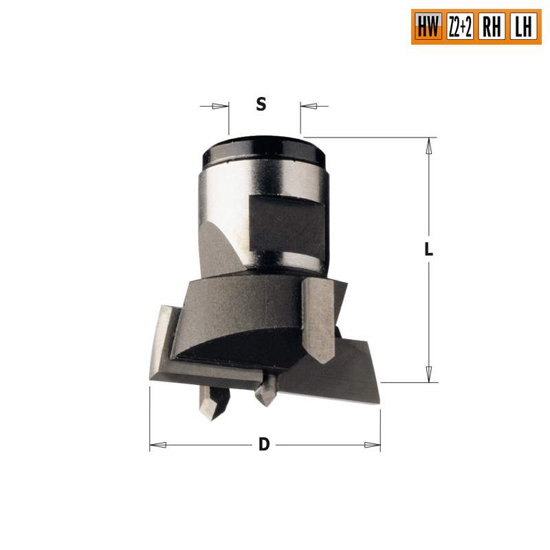 Сверло чашечное HW 55x30 Z=2+2 S=M12x1 LH CMT 501.550.12