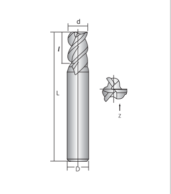 Фреза спиральная по стали Lasting Victory 883L-A 030303
